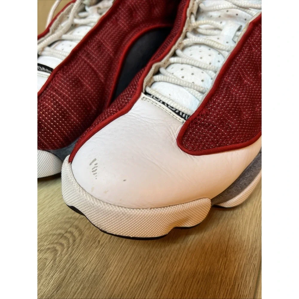 Authentic Rare Jordan 13 Retro Red Flint Red White Classic OG Men Size 9.5 - Picture 6 of 7